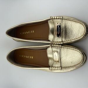 Coach Metallic Gold Women's Flats